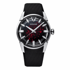 Minase Divido Shibo Urushi Scarlet Illusion on rubber strap