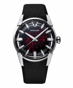 Minase Divido Shibo Urushi Scarlet Illusion on rubber strap