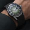 Minase Divido green dial rubber band