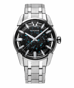 Minase watch Divido Shibo Urushi with stainless steel bracelet