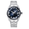 Minase Divido Steel watch with blue dial on stainless steel bracelet