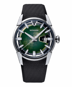 minase watch 40mm divido green rubber
