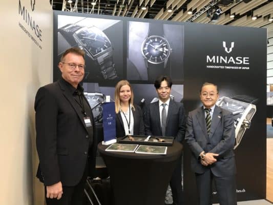 From left to right: Sven Henriksen, Kelly Henriksen, Tsuyoshi Suzuki, Keisuke Hara at Düsseldorf Watchtime 2019