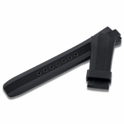 Horizon black rubber strap