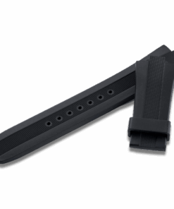 Horizon black rubber strap