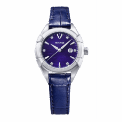 Minase Uruga 31mm on leather with blue dial