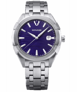 Minase Uruga stainless steel with blue dial
