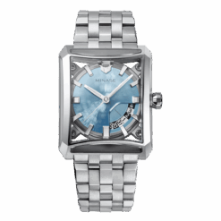 7 Windows 2.0 stainless steel ice blue dial