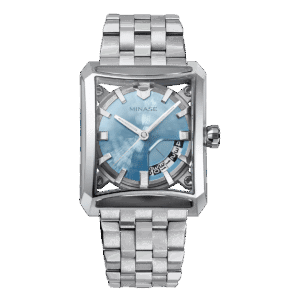7 Windows 2.0 stainless steel ice blue dial
