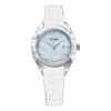 Minase Uruga 31mm white rubber ice blue dial