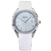 Minae Uruga 42mm white rubber ice blue dial