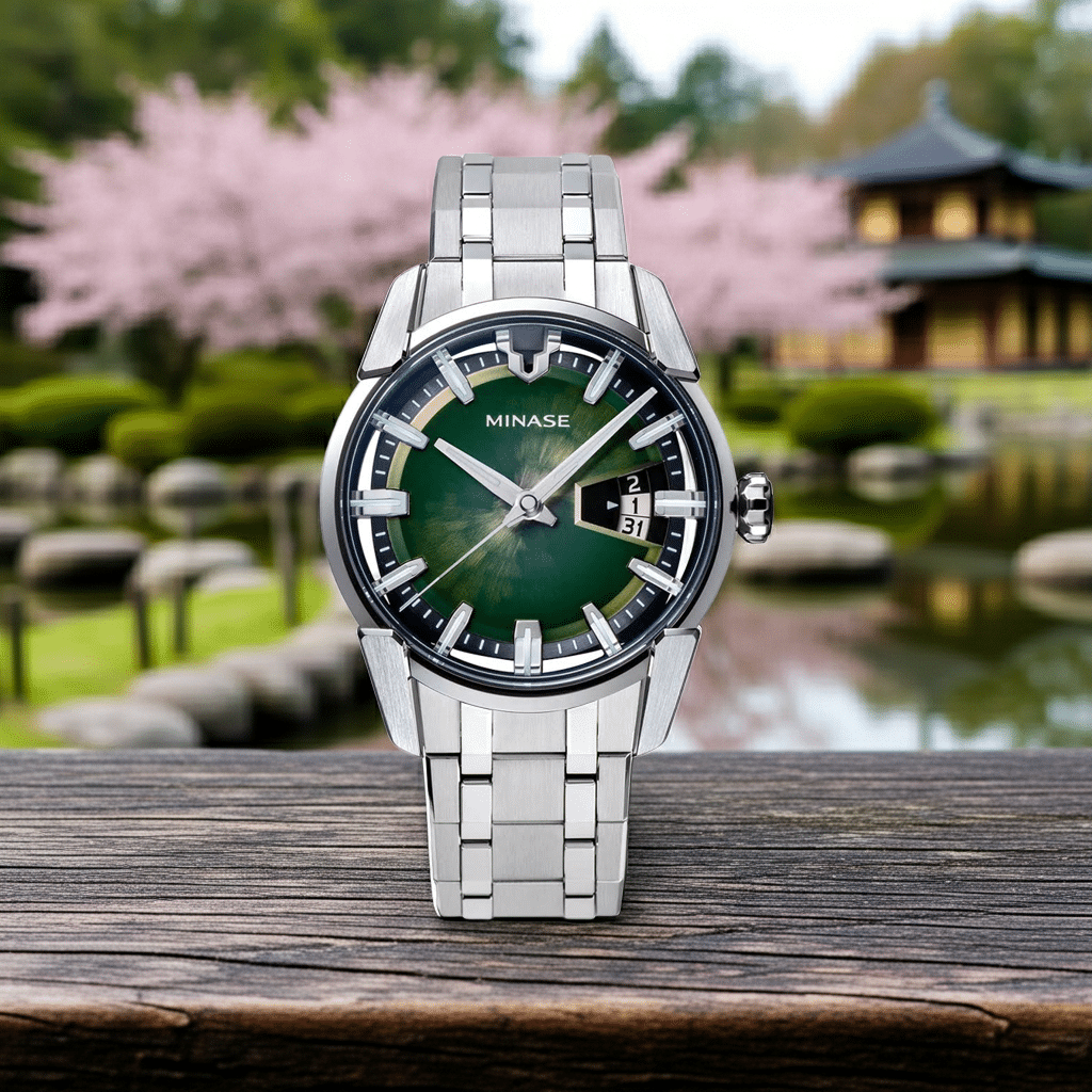 Minase divido japanese round watch